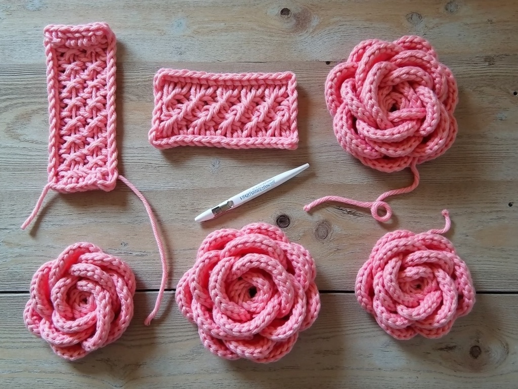 crochet rose pattern - A Weekend Project: Crafting a Beautiful Crochet Rose detail image