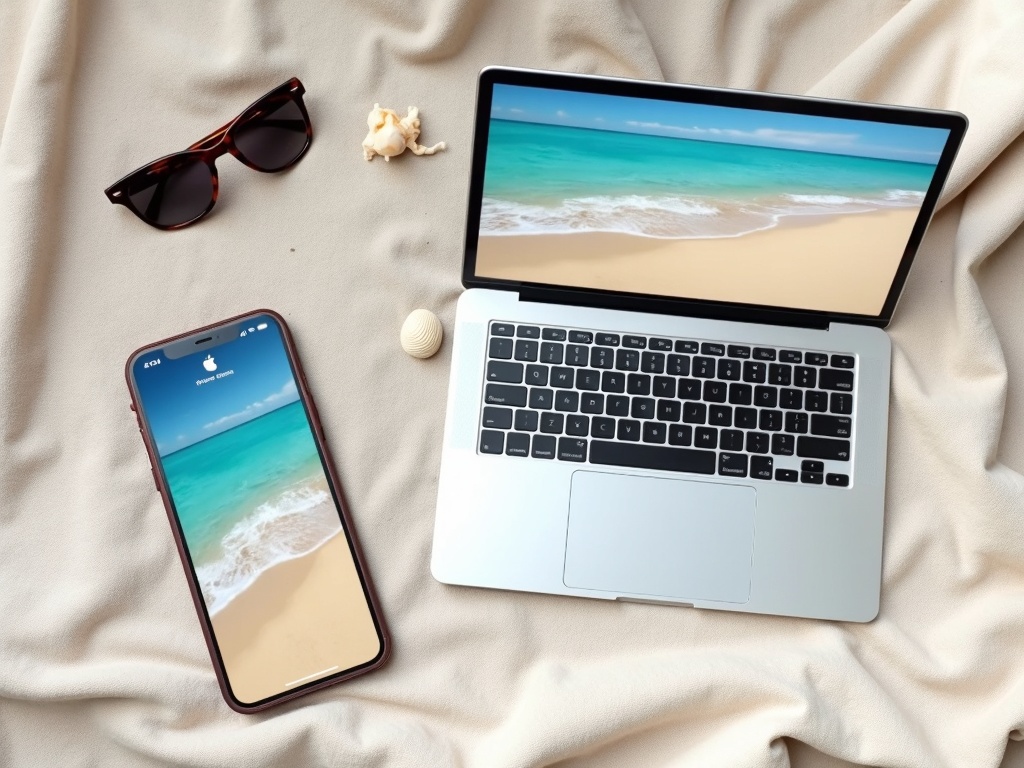 Transform Your Digital Space with a Beach Wallpaper Aesthetic detail image