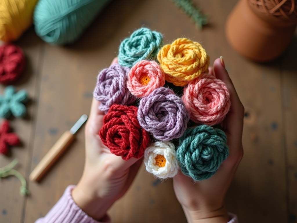 Crafting a Lasting Bloom: Your Guide to Crochet Flower Bouquets detail image