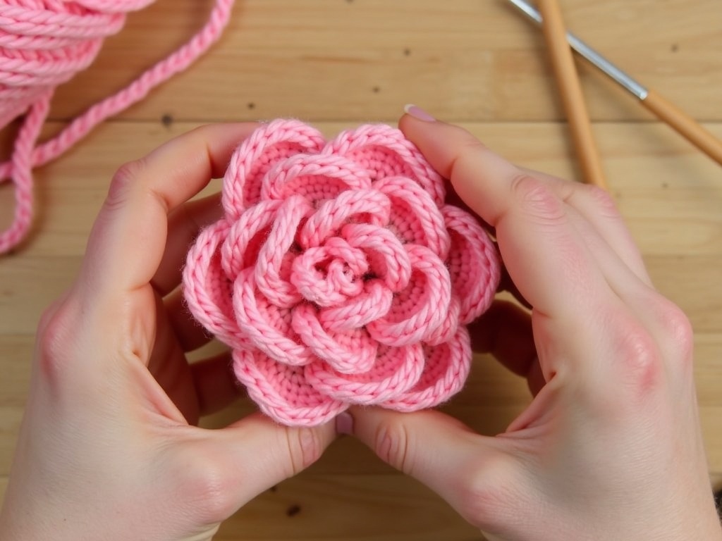 How to Craft a Crochet Rose: A Perfect Weekend Project detail image
