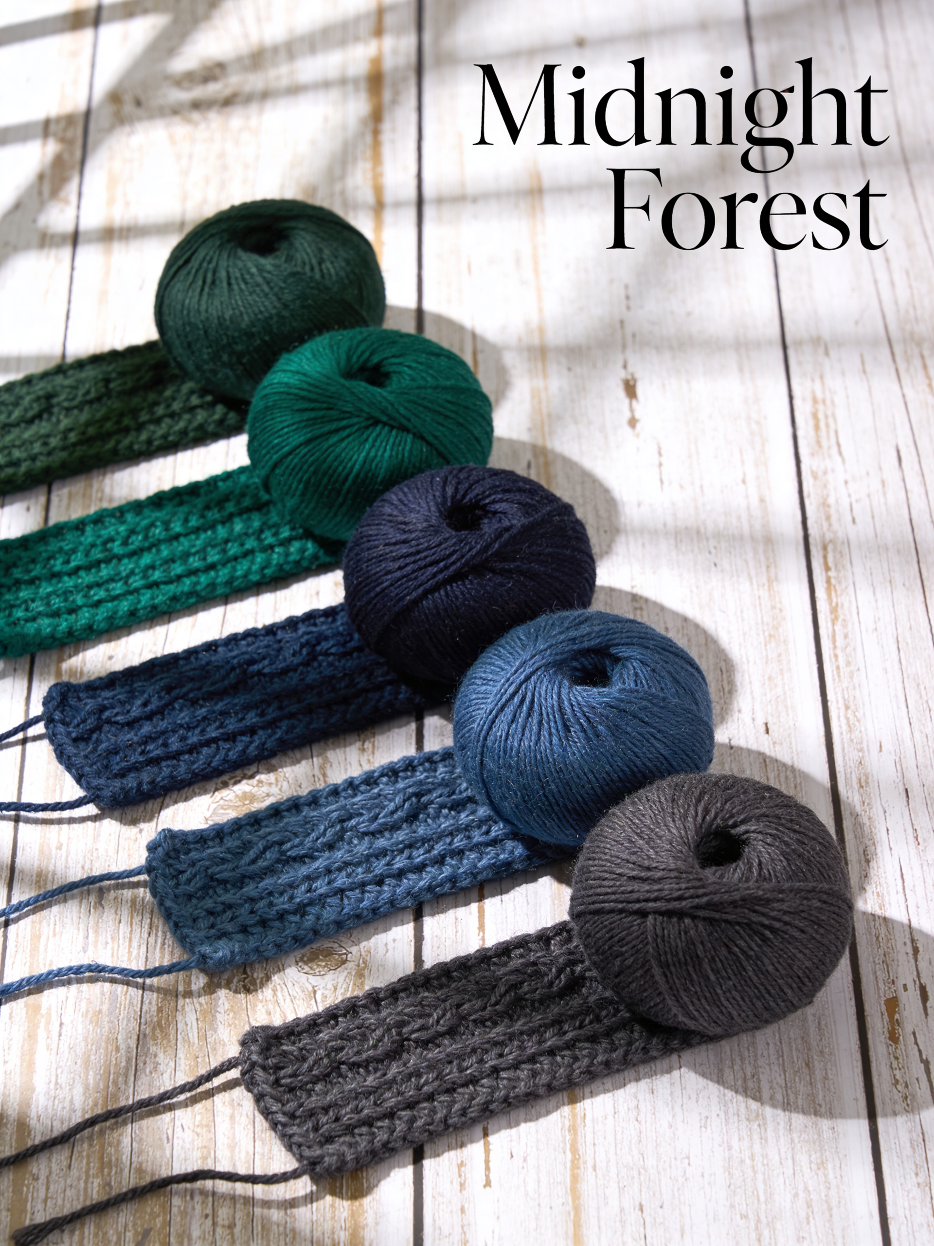 Dark Green Yarn Colors: 5 Midnight Forest Shades for Cozy Crafts