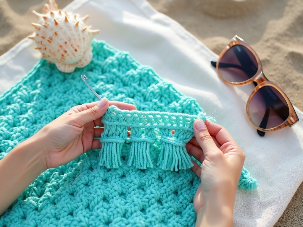 Your Weekend Project: Craft the Perfect Crochet Beach Cover Up detail image