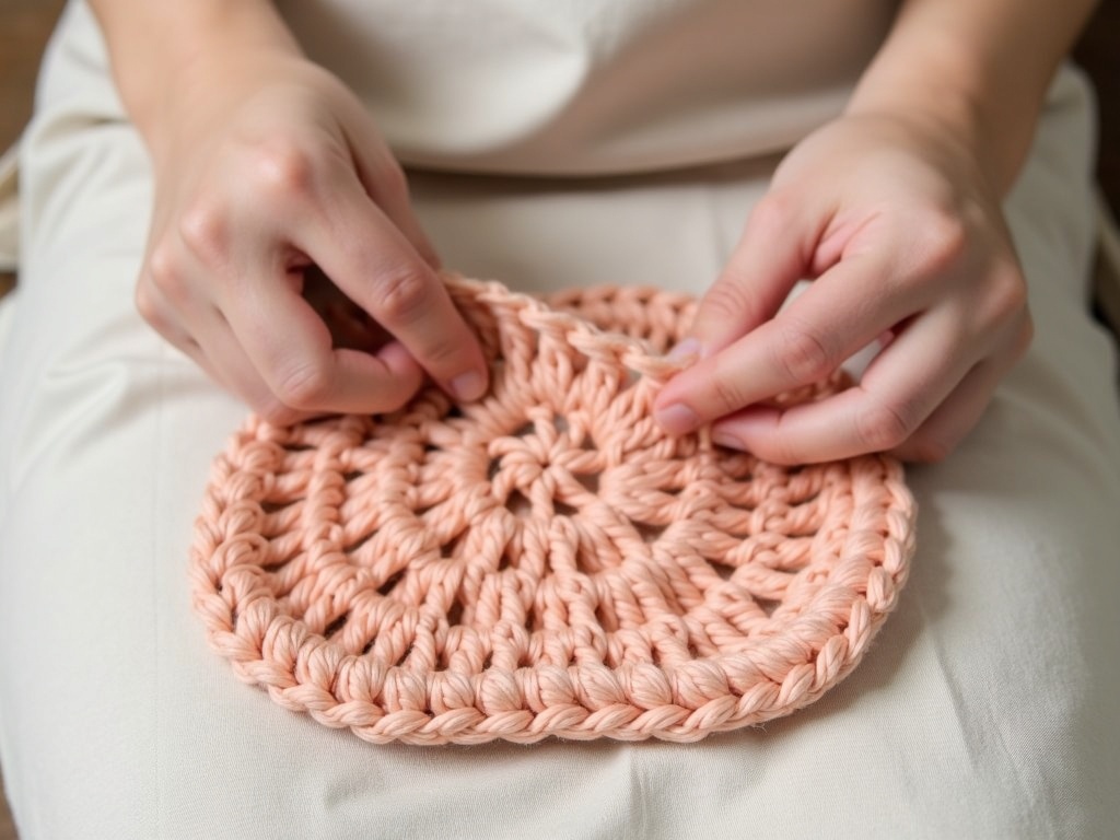 Your Weekend Project: A Simple Crochet Dishcloth Free Pattern detail image