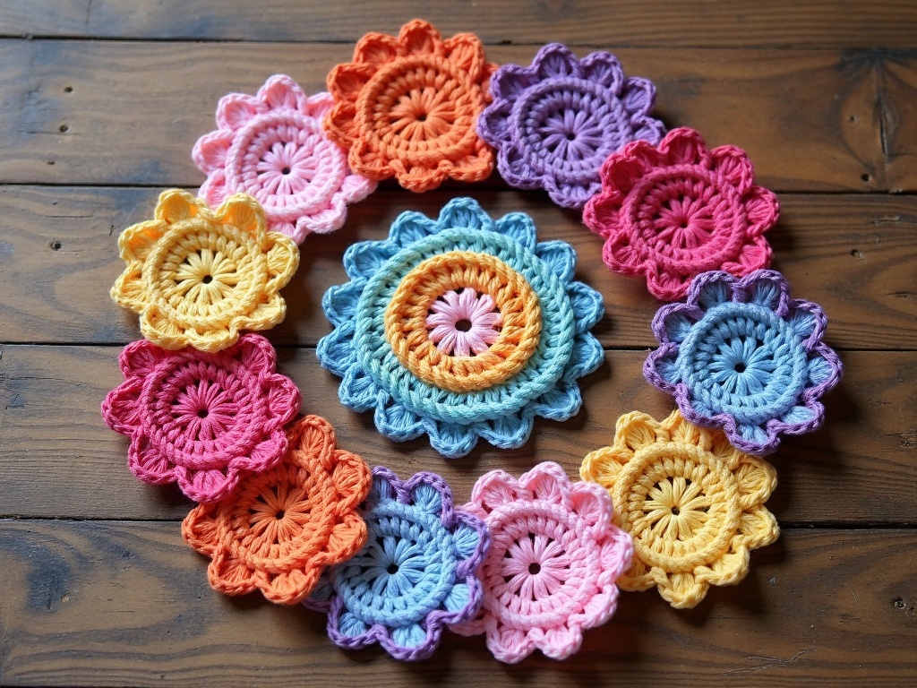 The Cozy Weekend Joy of a Crochet Flower Granny Square detail image