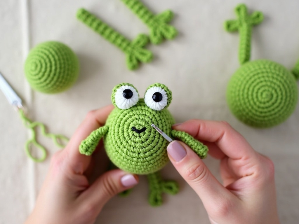 Your Weekend Project: A Charming Crochet Frog Pattern detail image