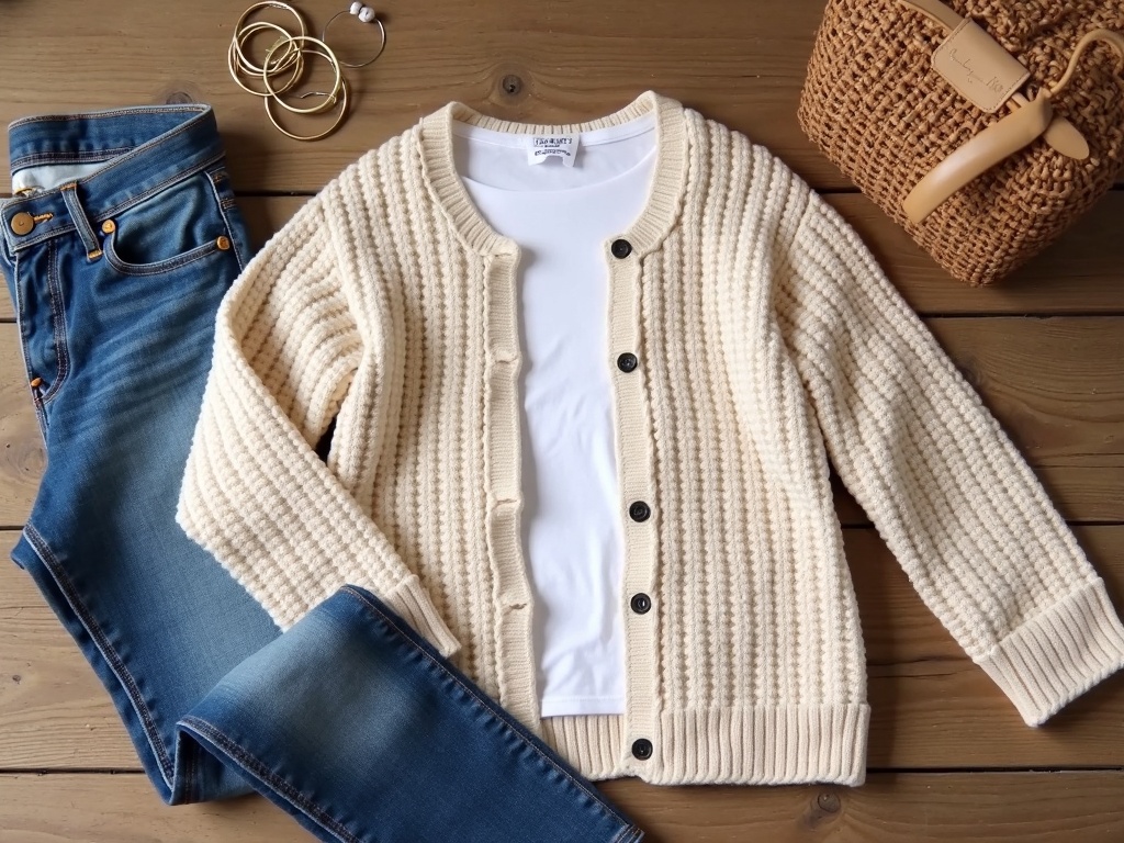 granny square cardigan outfit - How to Style Your Granny Square Cardigan for the Perfect Weekend detail image
