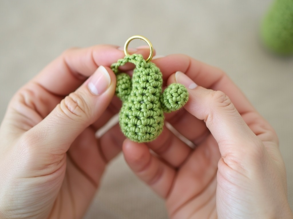 crochet keychain - The Weekend Crafter's Guide to Mini Amigurumi Keychains detail image