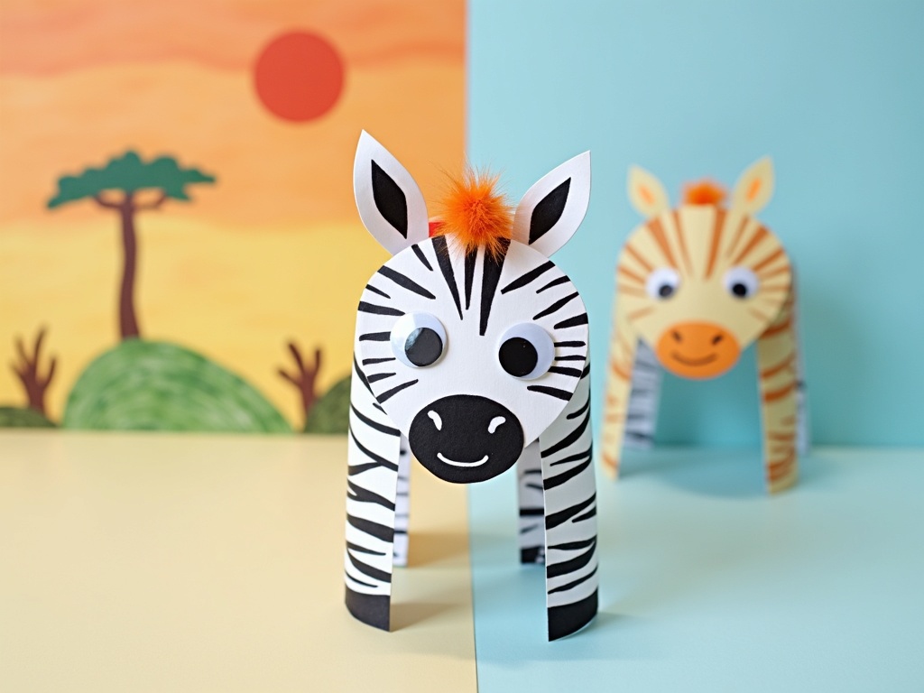 A Wildly Fun Weekend: Easy Zebra Craft for Kids detail image