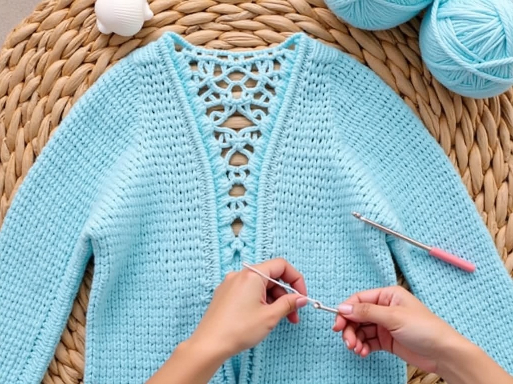 crochet beach cover up pattern free - Your Perfect Weekend Project: A Free Crochet Beach Cover-Up Pattern detail image
