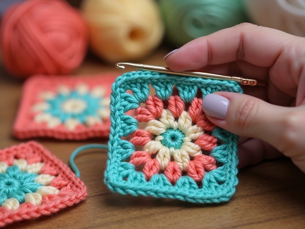 5 Cozy Granny Square Crochet Patterns for a Relaxing Weekend detail image