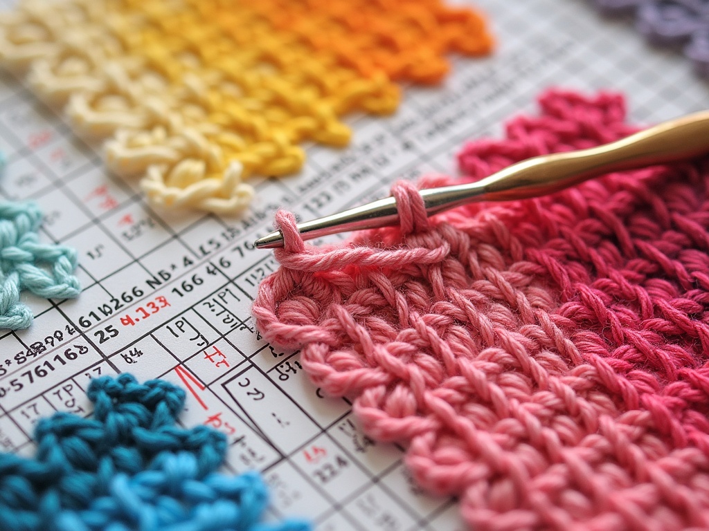 crochet tapestry - Pixel Grid Crochet: Your Weekend Guide to Crafting a Modern Tapestry detail image