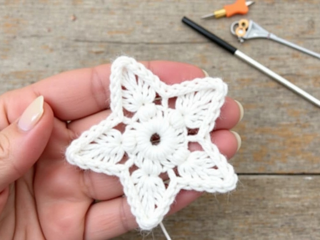 5 Quick Steps to a Free Crochet Star Pattern for Weekend Decor detail image