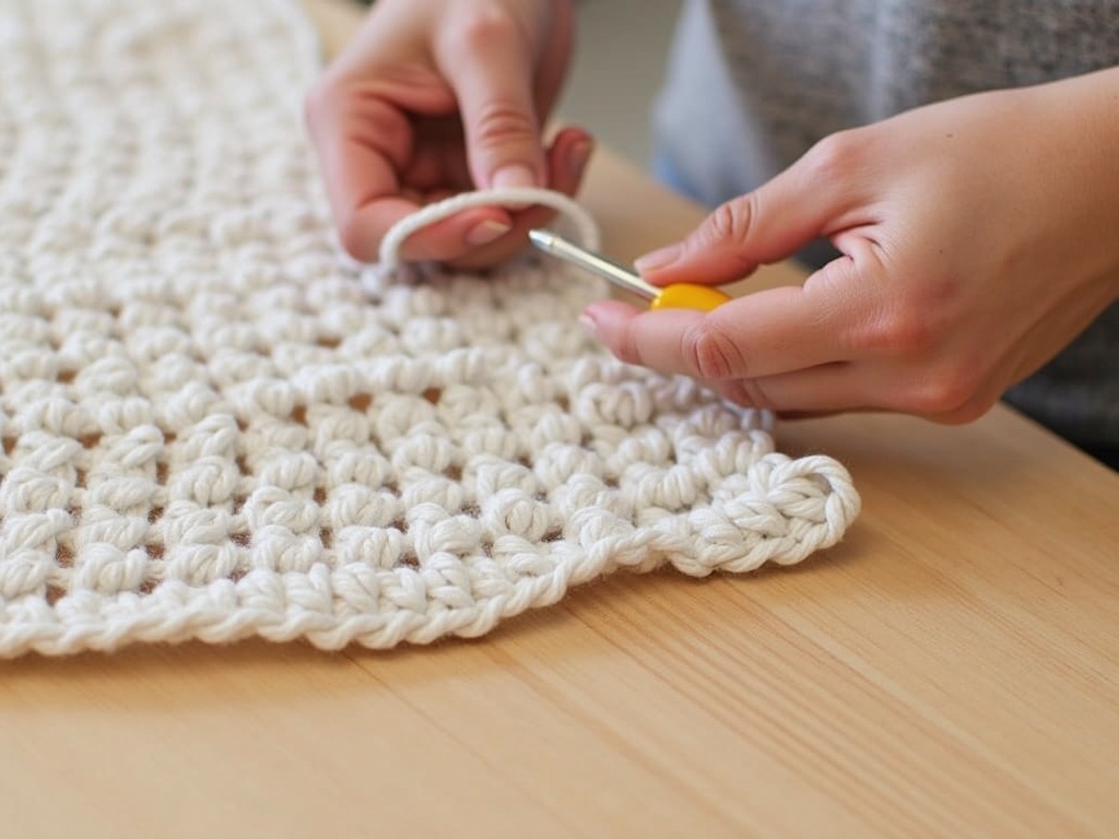 Weekend Project: Free Crochet Poncho Pattern for Cozy Mornings detail image