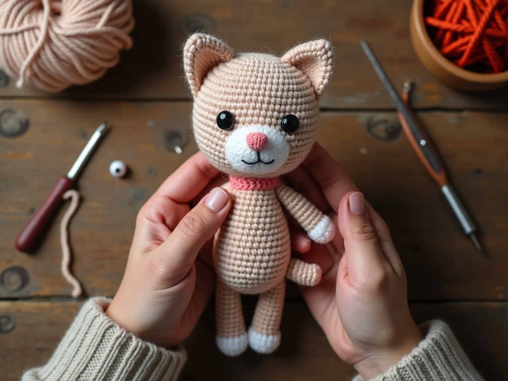 crochet cat - The Cozy Weekend Joy of Crafting Your Own Amigurumi Cat detail image