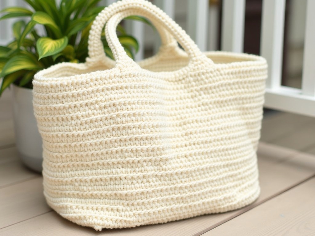 free crochet tote bag pattern - Weekend Crochet Tote: A Free Pattern for Your Next Project detail image