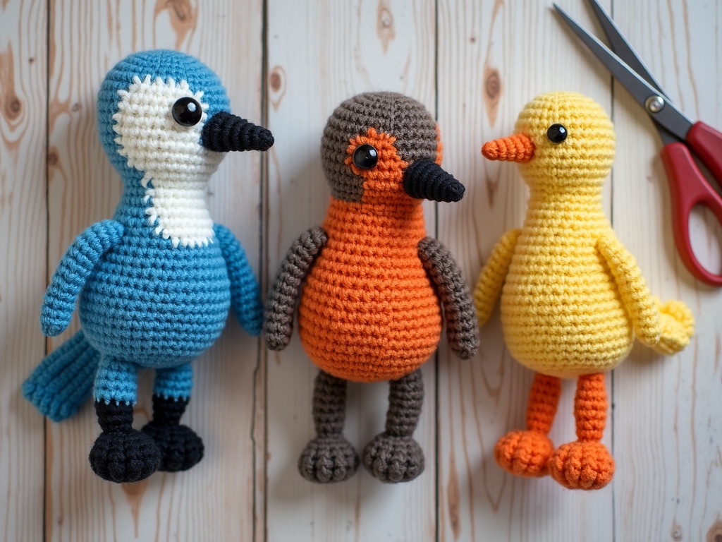 crochet bird patterns - A Weekend's Flight of Fancy: Crocheting Your Own Feathered Friends detail image