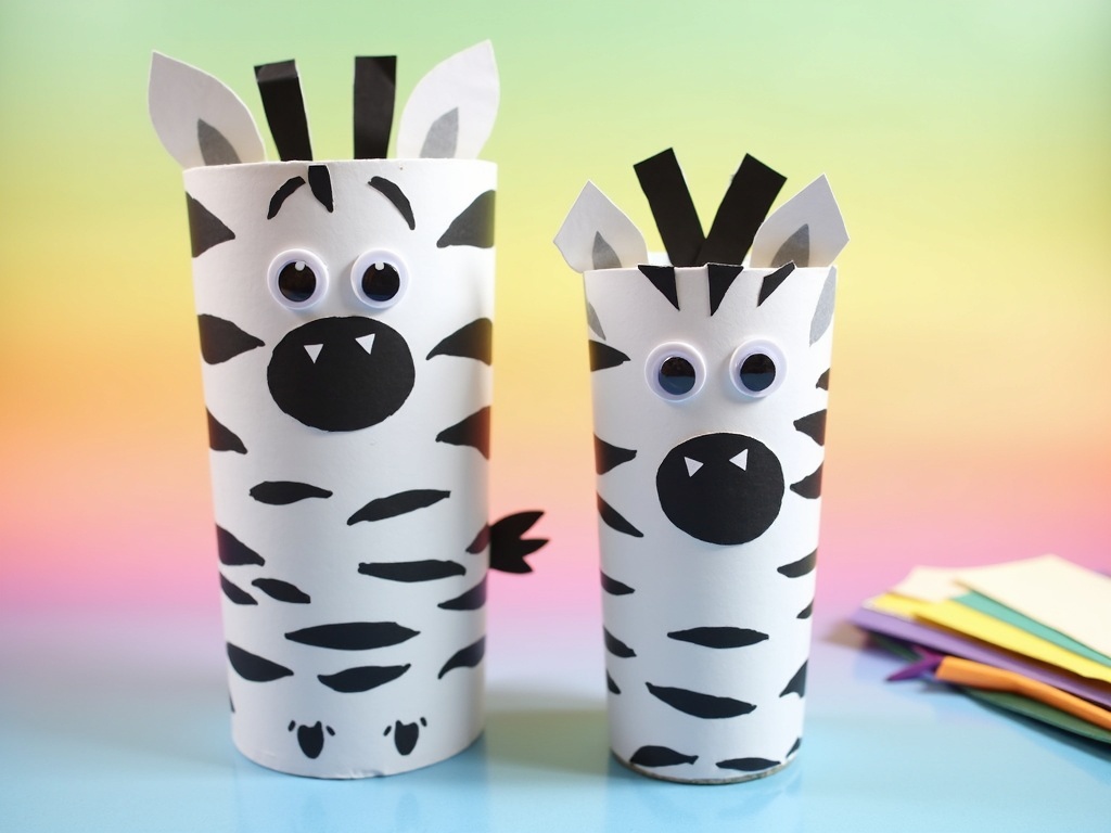 A Wildly Fun Weekend: Easy Zebra Craft for Kids detail image