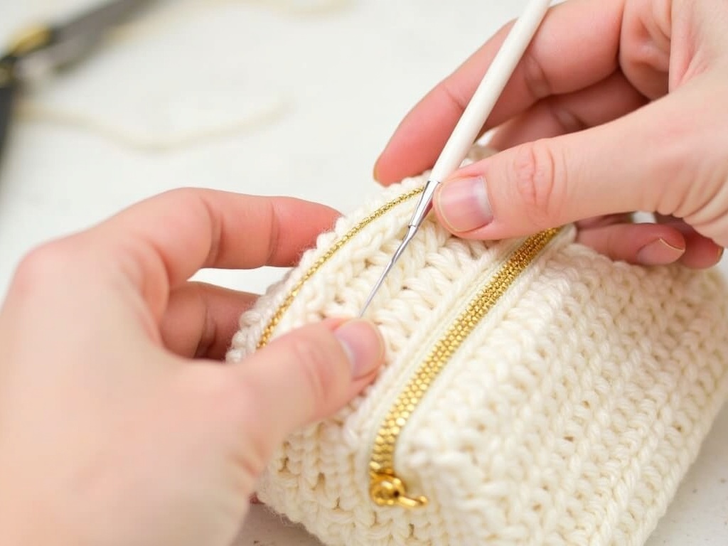 Sew in Style: How to Craft a Crochet Zipper Pouch for Weekend Getaways detail image