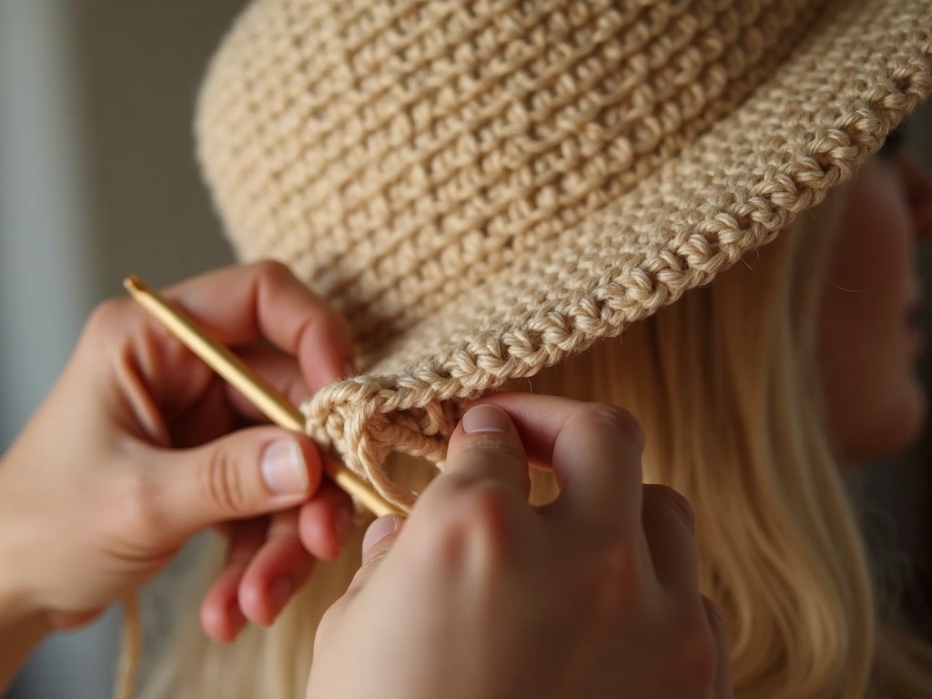 Your Weekend Project: Crafting the Perfect Crochet Sun Hat detail image