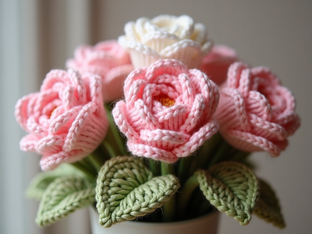 Craft a Stunning Crochet Flower Bouquet for Your Weekend detail image