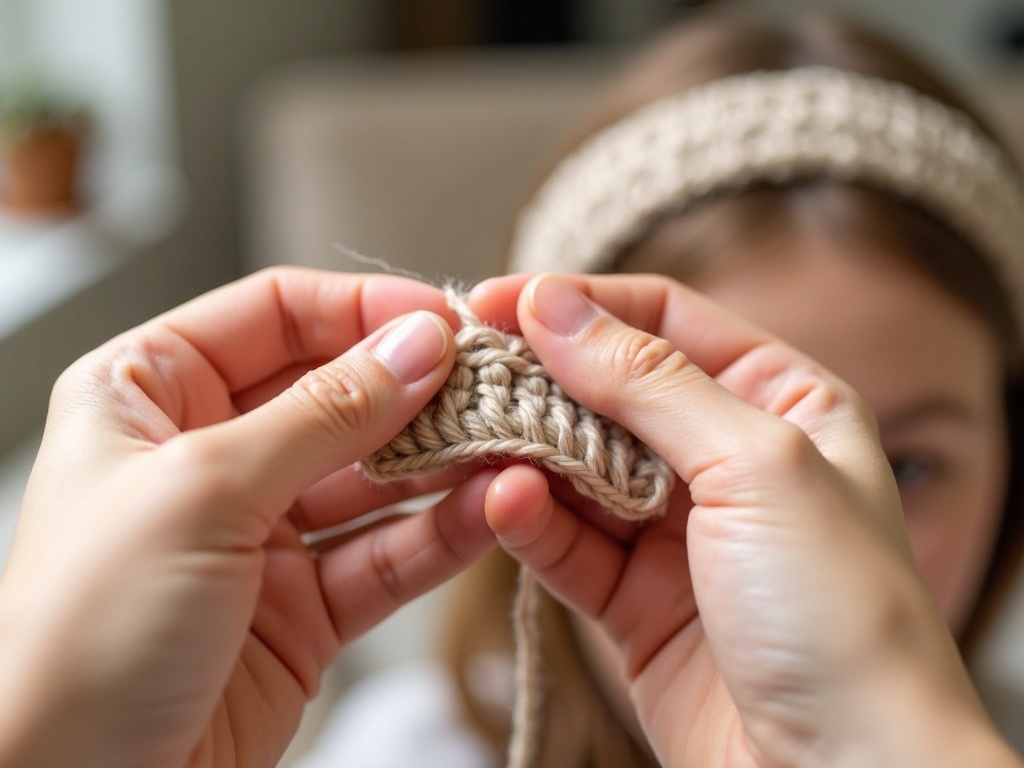crochet hairband free pattern - Weekend DIY: Crochet a Cozy Hairband in One Hour detail image