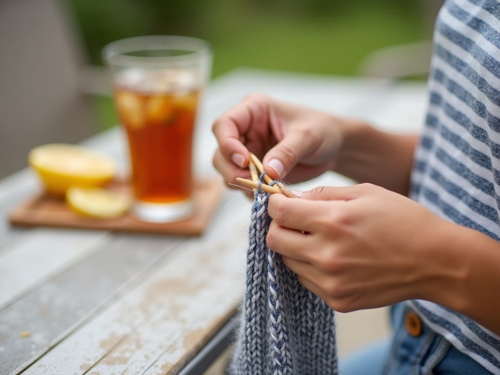 summer knitting patterns - 5 Breezy Summer Knit Tops to Make This Weekend detail image