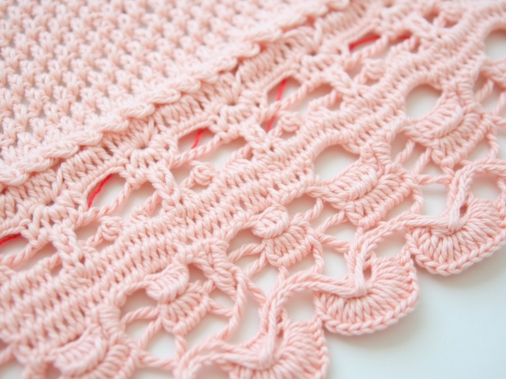 Weekend Winding: Crafting a Lace Shawl with a Crochet Lace Pattern detail image