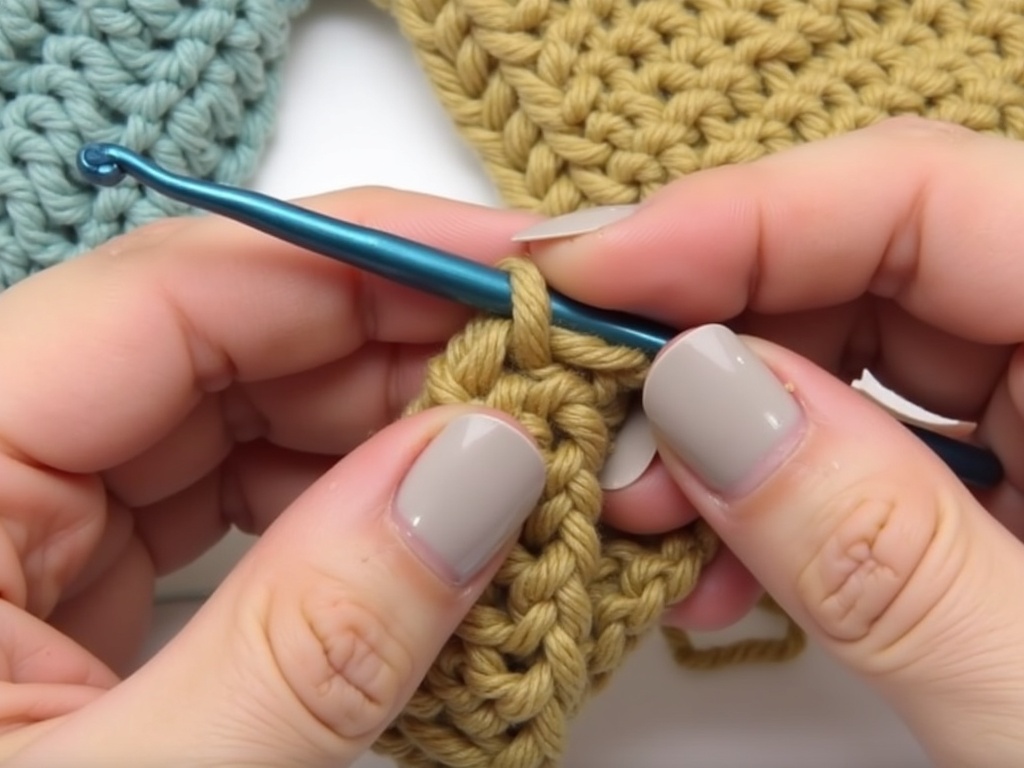 Weekend DIY: How to Make a Granny Crochet Bandana detail image