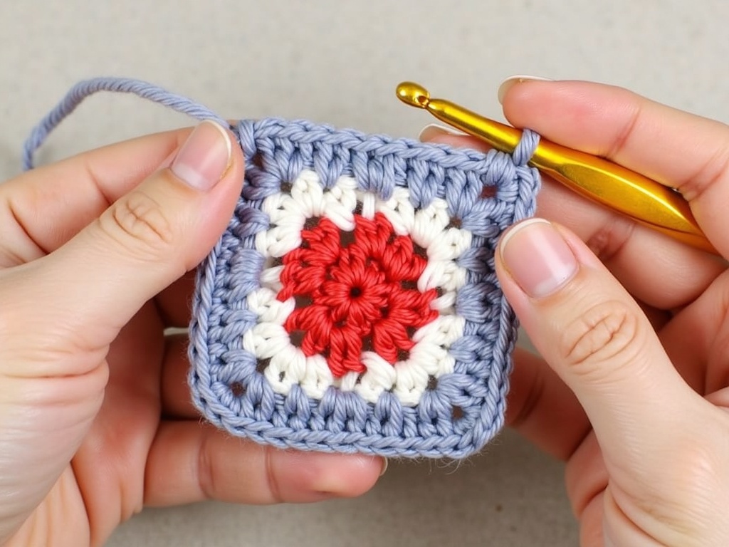 free crochet granny square cardigan pattern - How to Crochet a Cozy Granny Square Cardigan This Weekend detail image