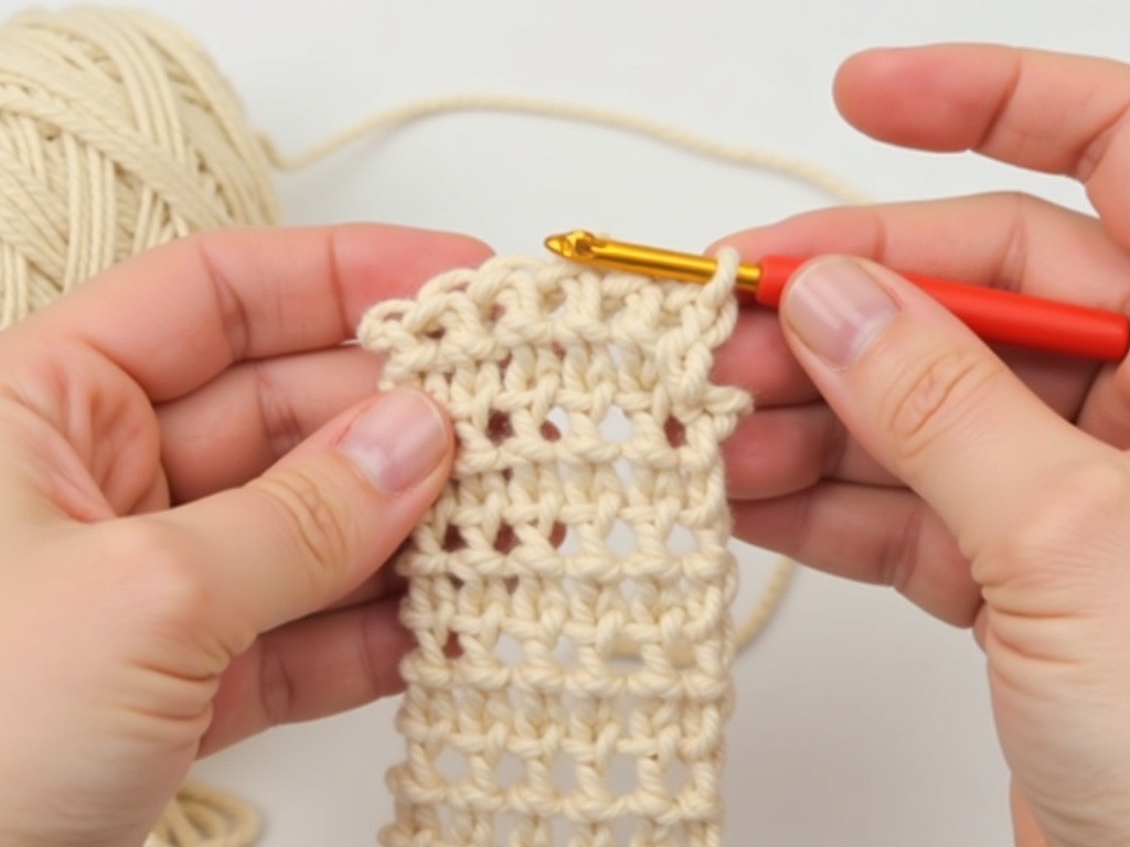 crochet hairband - Weekend DIY: How to Crochet a Cozy Hairband in One Afternoon detail image