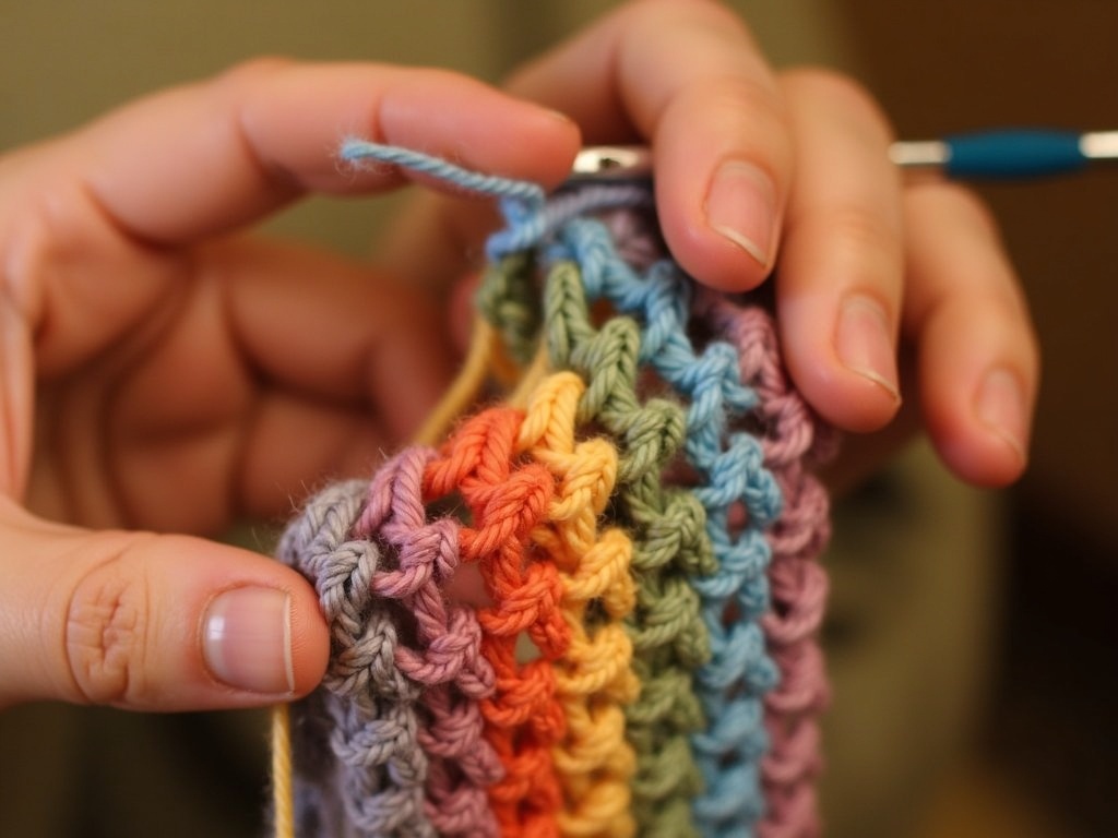 How to Make a Granny Crochet Bandana for Weekend Style detail image