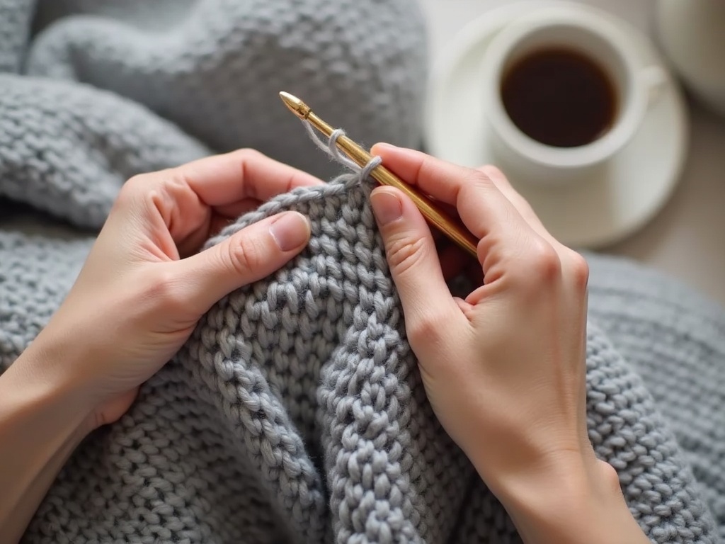 Cozy Weekend Project: Free Crochet Poncho Pattern for Relaxed Mornings detail image